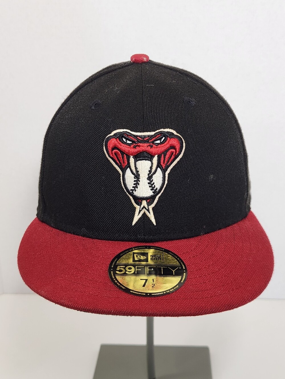 New Era Arizona Diamondbacks MLB 59FIFTY Fitted Baseball Cap Black/Red 7 1/2